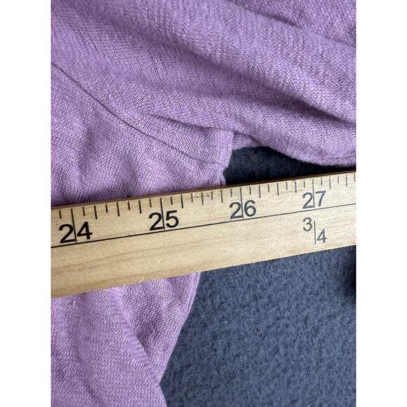 J.JILL Pure Jill Plus Mauve Hemp & Cotton Henley Blouse Top Tunic 4X - Picture 5 of 7